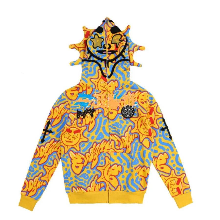 American Harajuku Zipper Hoodie Womens Retro Street Fashion Gothic Y2K Sportswear Couple Jacket 250227