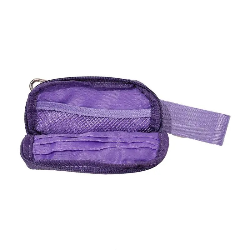 Ship from US Woman Sport Nylon Zipper Coin Purse With Lanyard Handbag Lipstick Bag Wallet Travel Mini Card Holder 250227FBB