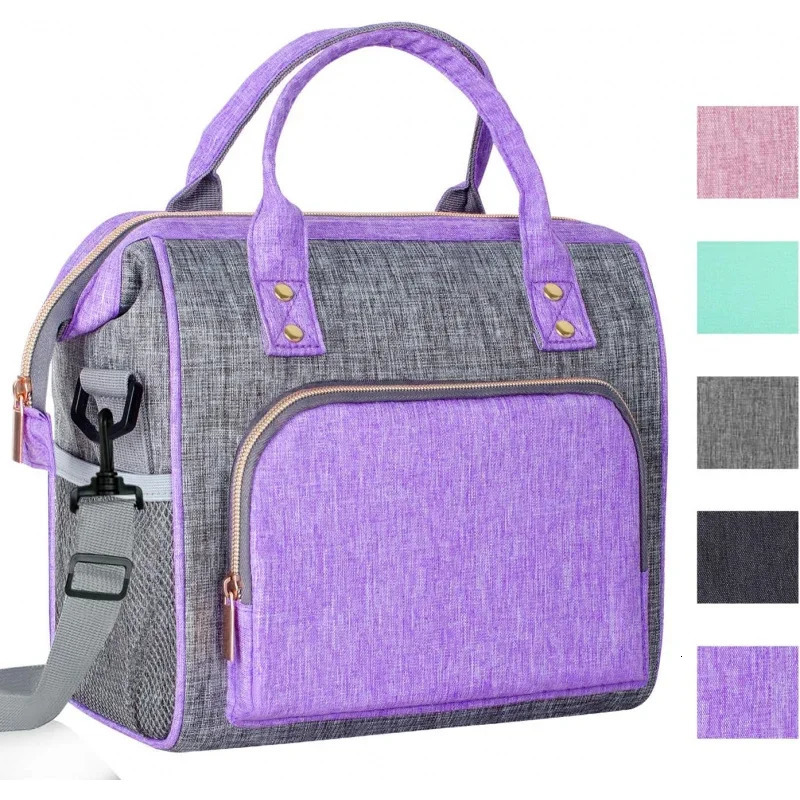 Ship from US Lunch bag for women insulated large reusable handbag leak proof cooler working cute 250227FBB