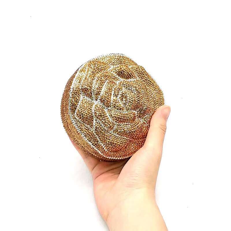 Elegant Bridal wedding purses women evening party Classical bird rose dias full crystal small clutches