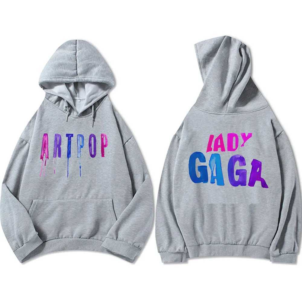 Strtwear Men Clothes ARTPOP Lady-Gaga Hoodies Hip Hop Winter Hooded Sweatshirts Graphic Printing Pullovers Casual Unisex Hoody X250227