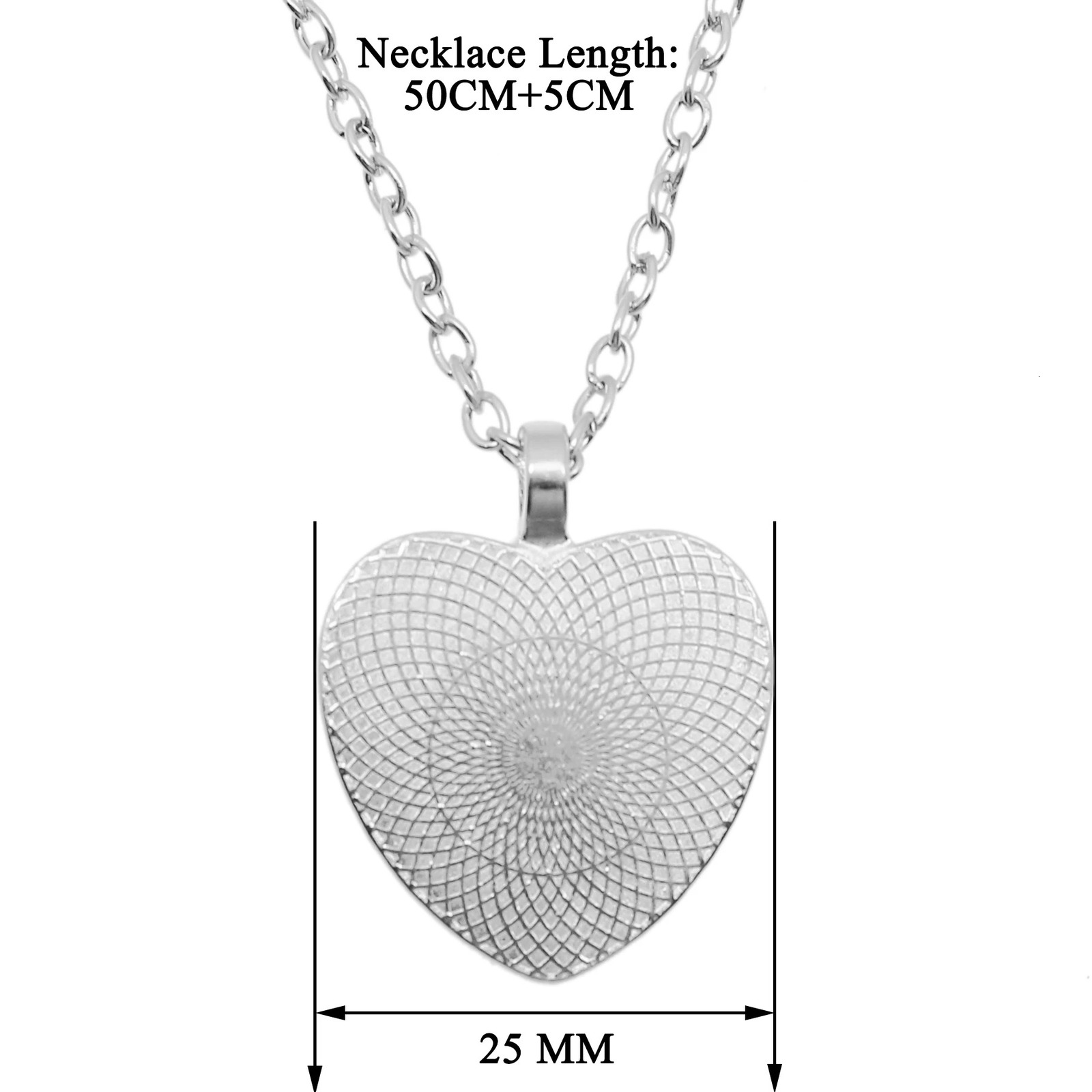 Personalized Custom Pendant Peach Heart Necklace Glass Pendants Mum Dad Baby Grandpa Parents Gifts 250117