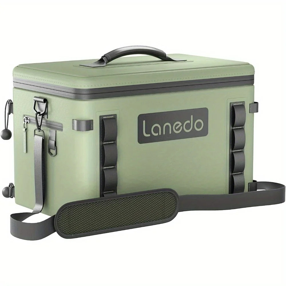 Ship from US Lanedo Soft Cooler 36 Can 25 Botters Insulated Bag Portable Ice Chest Box Floating LeakProof Green 250227FBB