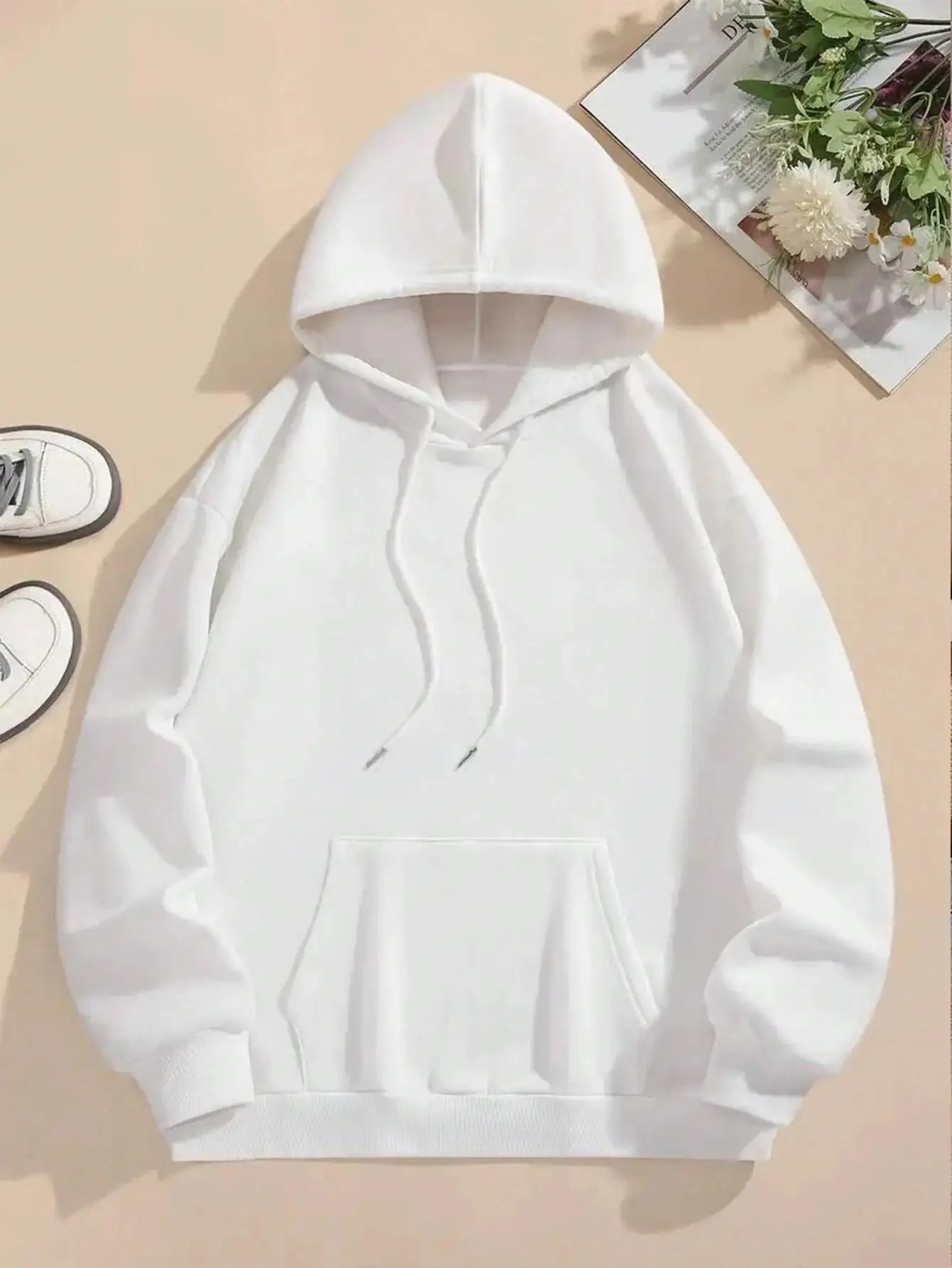 Seoul Beautiful Scenery Printing Womens Hooded Warm Fleece Comfortable Hoodies Simple Soft Hoodie Street Casual Loose Pullover 250227