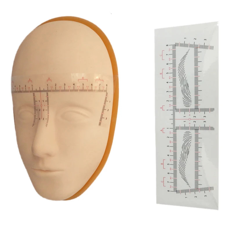 25pcs Eyebrow Tattoo Product Disposable Eyebrow Ruler Sticker Eyebrow Microblading Tools Permanent Makeup Accesories Tools 250224