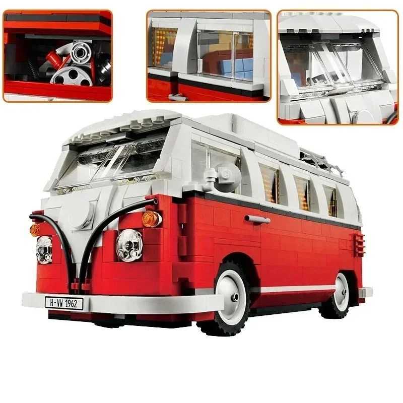 Car B Bus Cpatible 10220 10252 10242 Model Building Blocks Boys Girls Birthday Gifts Toys for Children Y250227