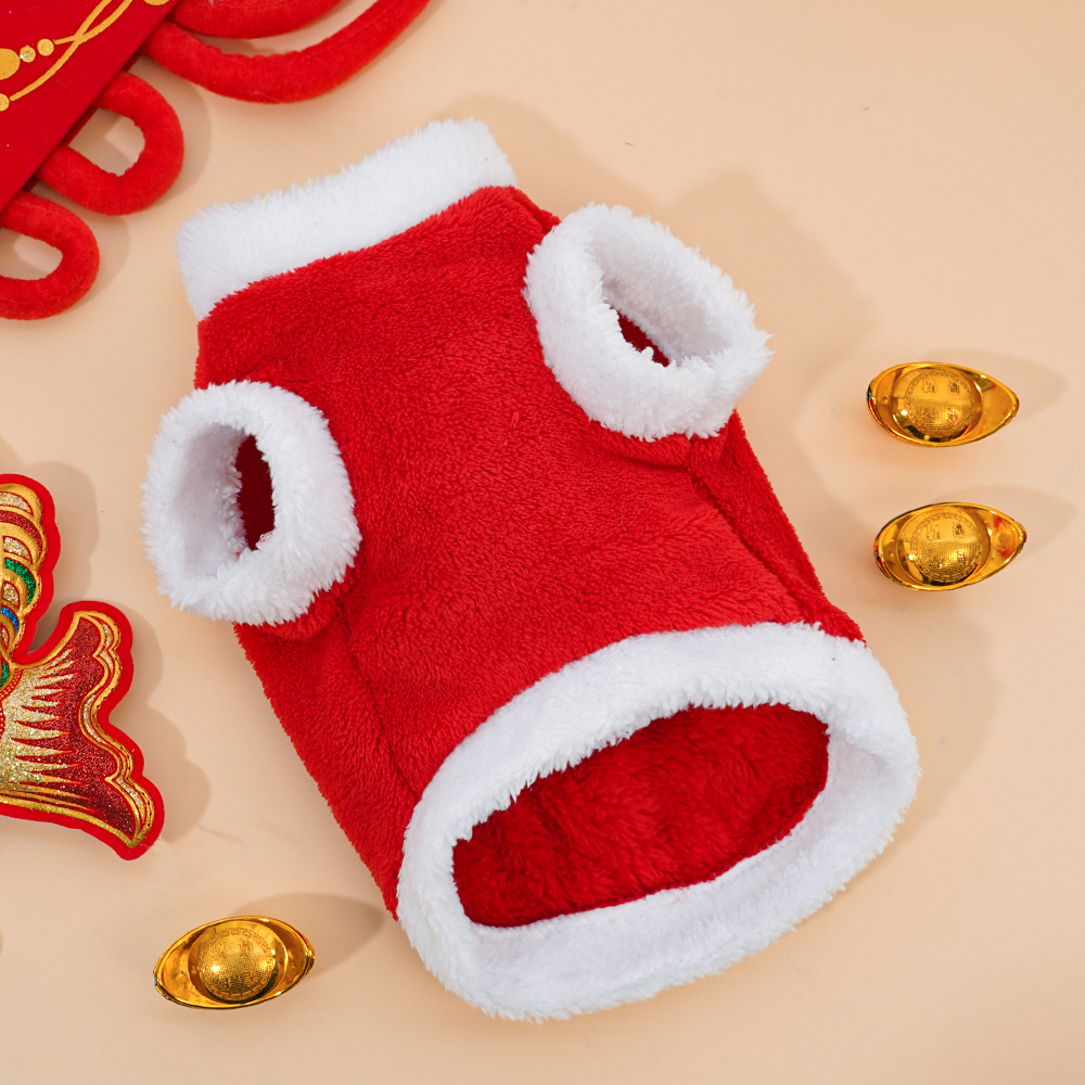 Festive Dog Apparel for the Year of the Dragon: Winter - suitable Clothes for Small - sized Teddy, Bichon and Pomeranian Dogs