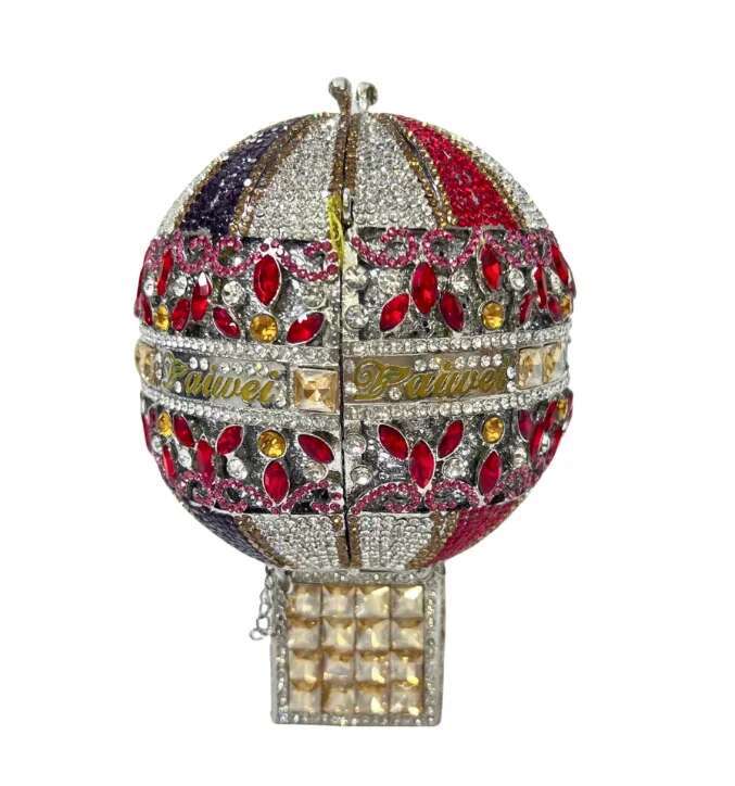 Hot Air Ballon Crystals Evening Bag Women Boutique Dia Purses And Handbags Bridal Wedding Party Gems Clutch Purse