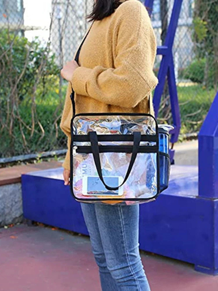 PVC Clear Waterproof Wash Bag Large Capacity Travel Shopping Storage Tote Clutch 250221