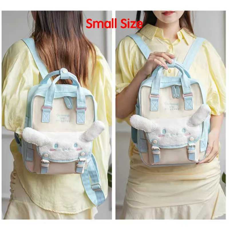 Diaper Bags PANGDUBE Cute Mommy Backpack Big Ear Dog Diaper Bag Cinnamon Rolls School Bag Baby Nappy Bags Students Backpack Y250227YH0T