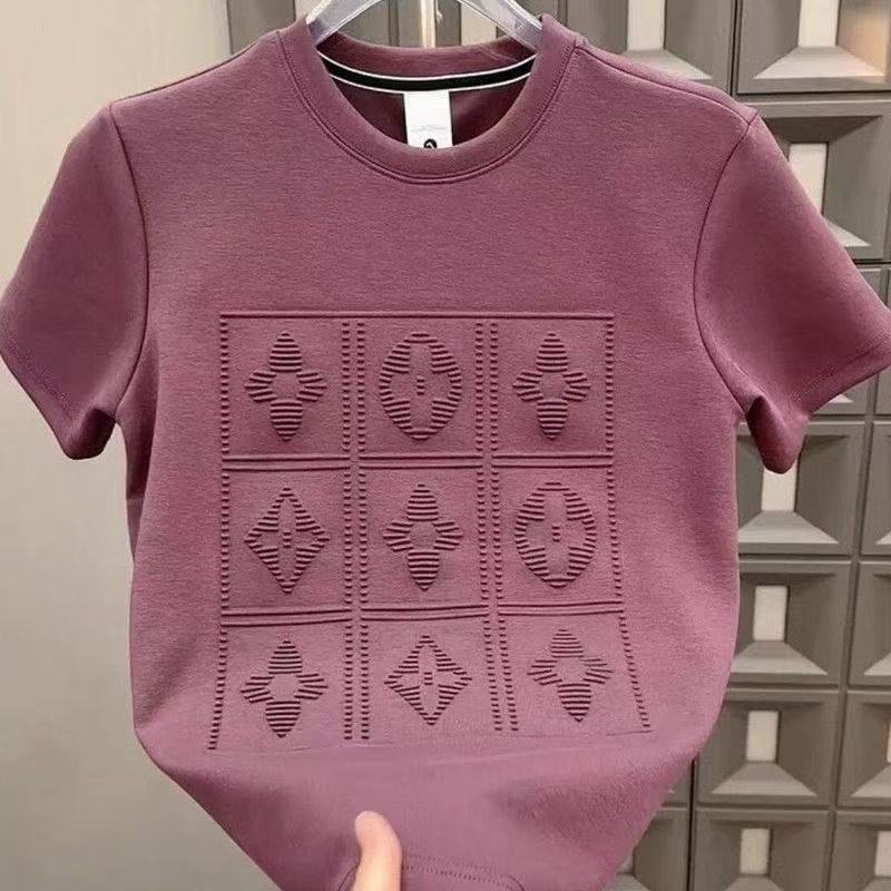 Men's T-shirt Designer T-shirt Casual Men's Clothing Women's T-shirt Letter 3D Three-dimensional Printed Clothing Short Sleeve Best Selling Luxury Men's Asian Size S-4X