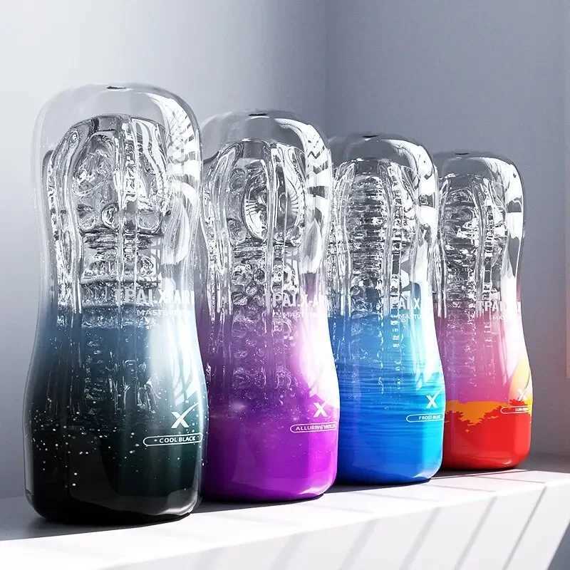 Transparent Airplane Manual Training Device for Conforms to Ergonomics Masturbation Cup Washable MENS Are Sex ToysXJ250227