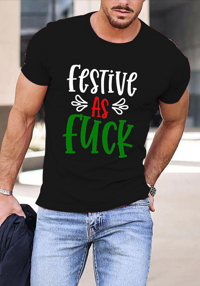 Designer 2025 Round Neck Printed T-shirt For Summer Pure Cotton Casual Short Sleeved Men's Top