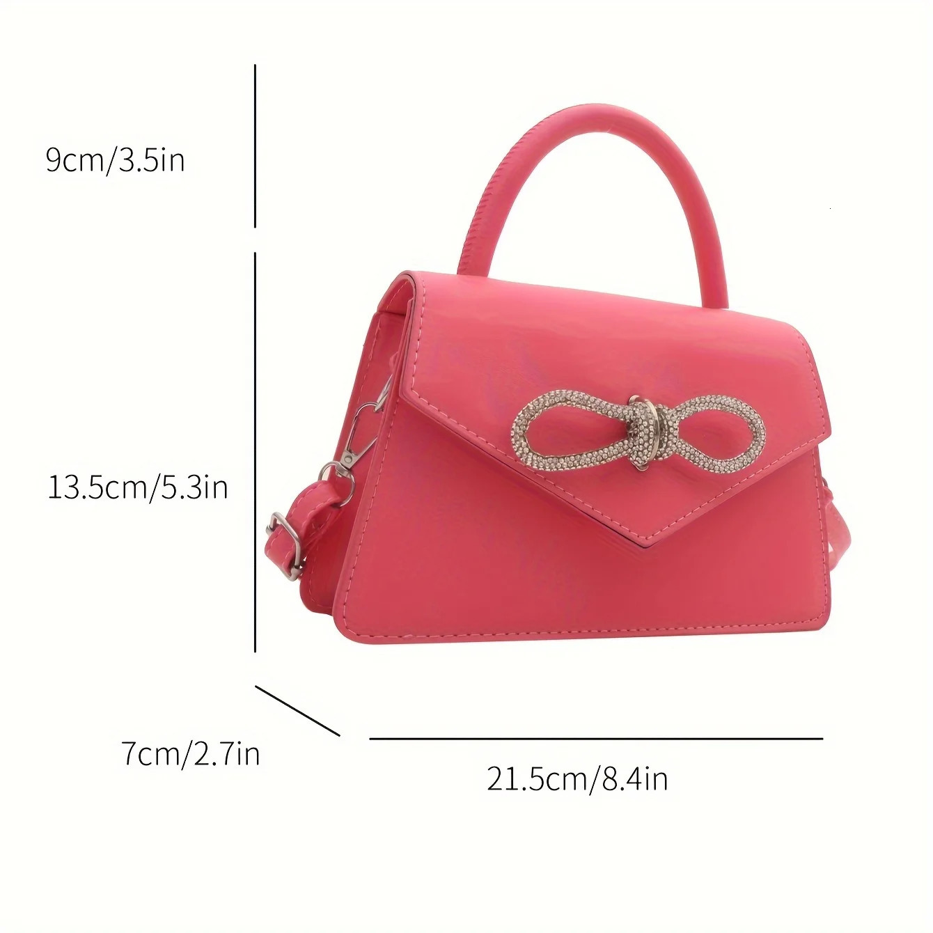 Ship from US Simple Handbag PU Shoulder Bag Multifunctional Crossbody 250227FBB