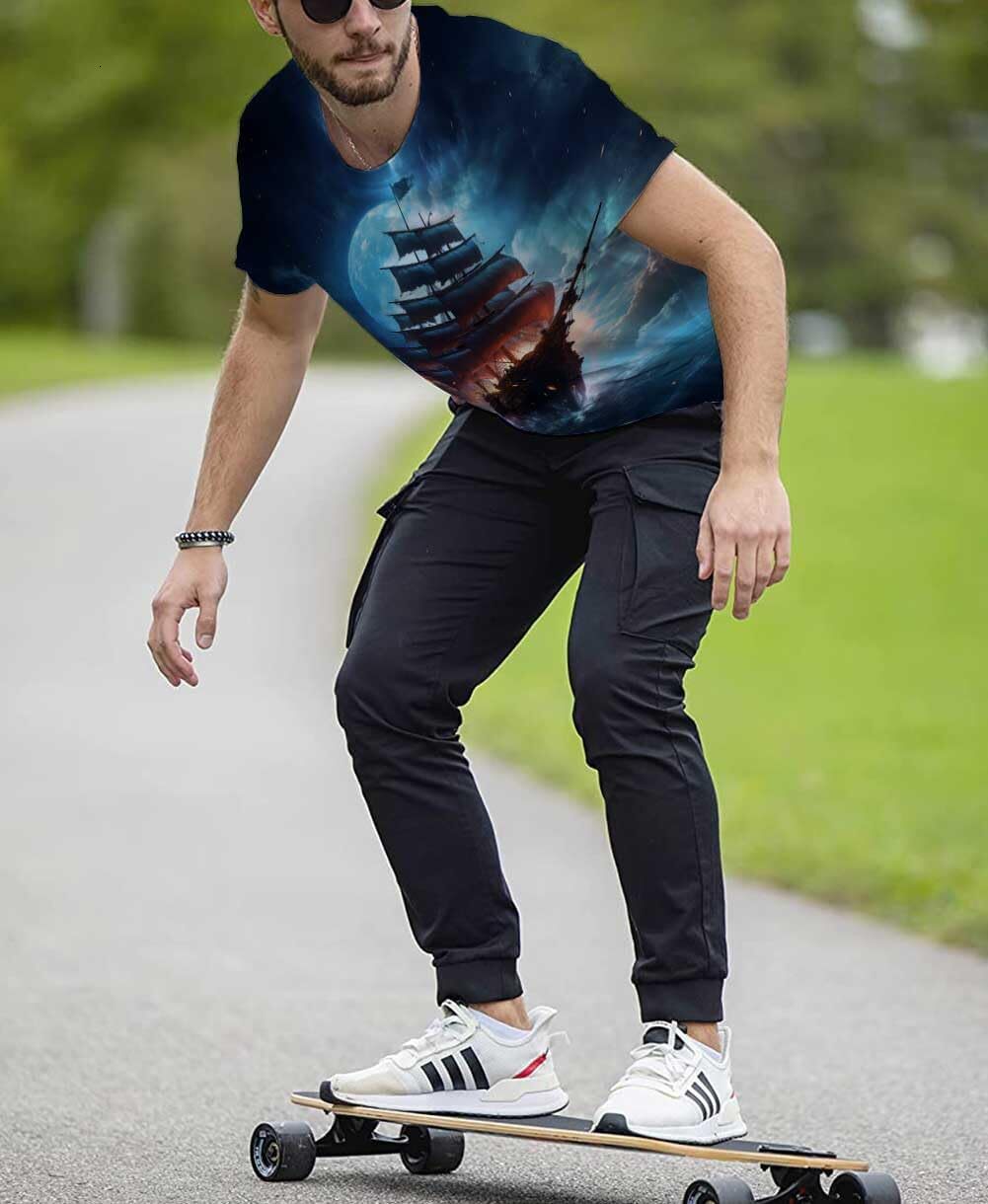 Mens T shirt Men's T-Shirt 3D Print T Shirt Men Crewneck Short Sleeve Tee Funny Graphic Tee for Men Women tee Casual tops summer clothes ship