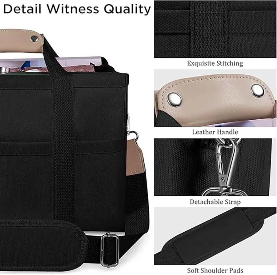 Ship from US Canvas handbag with multiple pockets cross body womens shoulder all handbags accessories 250227FBB