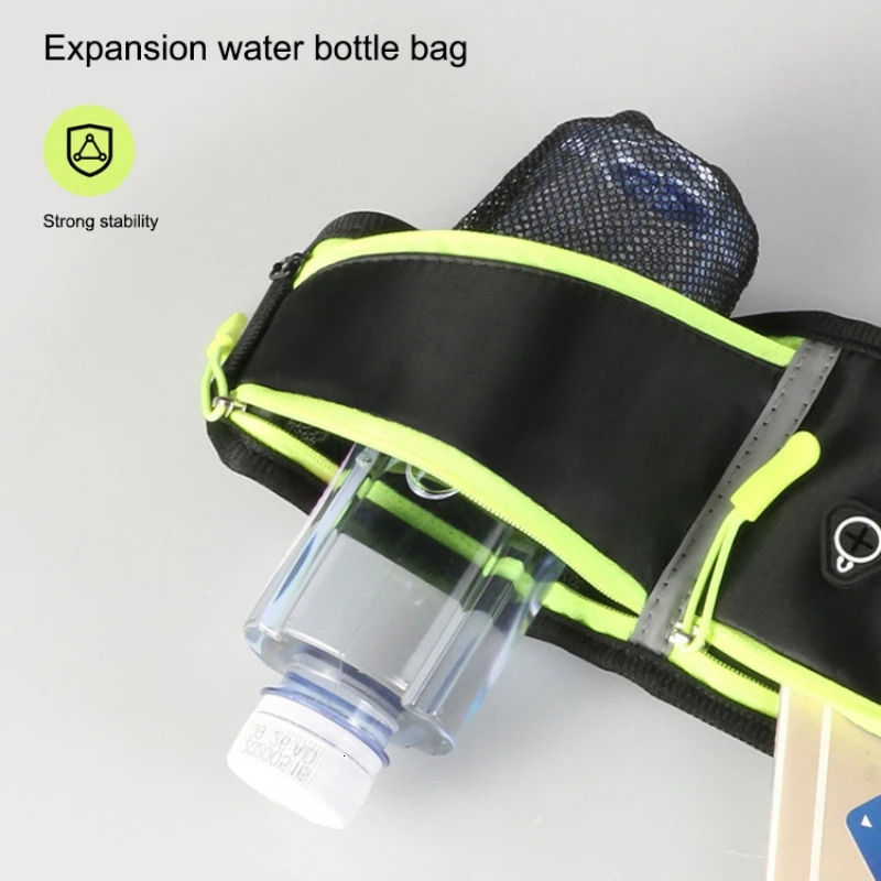 Ship from US Fashion Waist Packs Belt Bag Adjustable Strap Waterproof For Women Men Water Bottle Side Pocket Running Travel Hiking 250227FBB