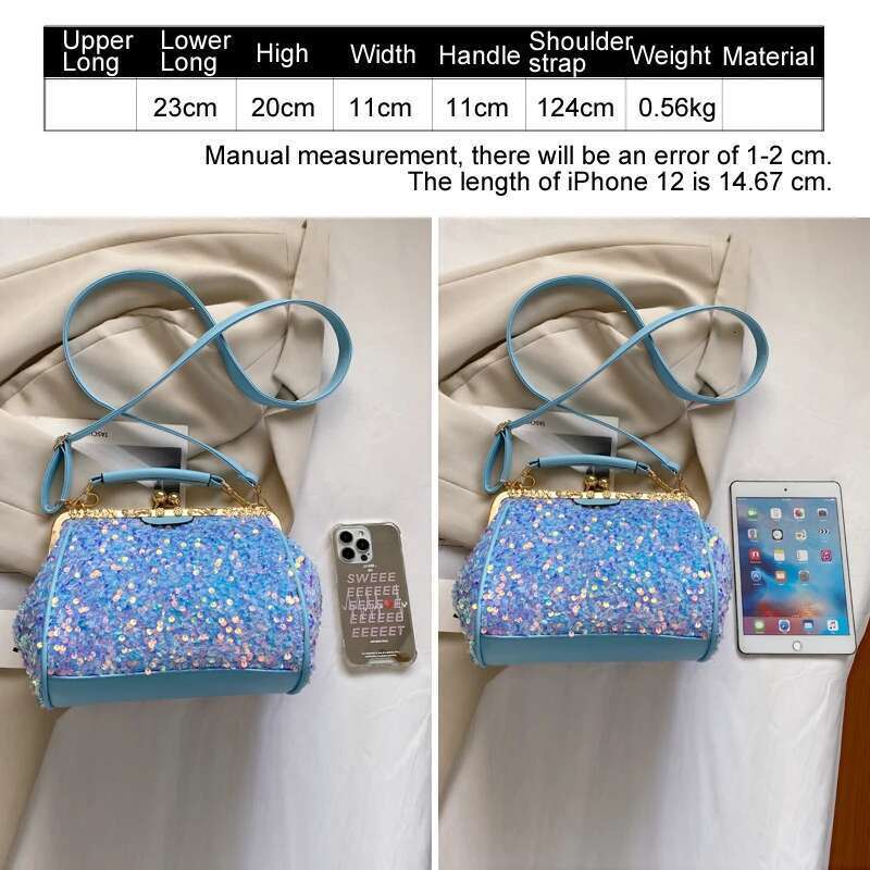 Women's Bags designer purses and handbags for women Sequined tote bag Shining fashion crossbody bags lady shoulder evening clutch