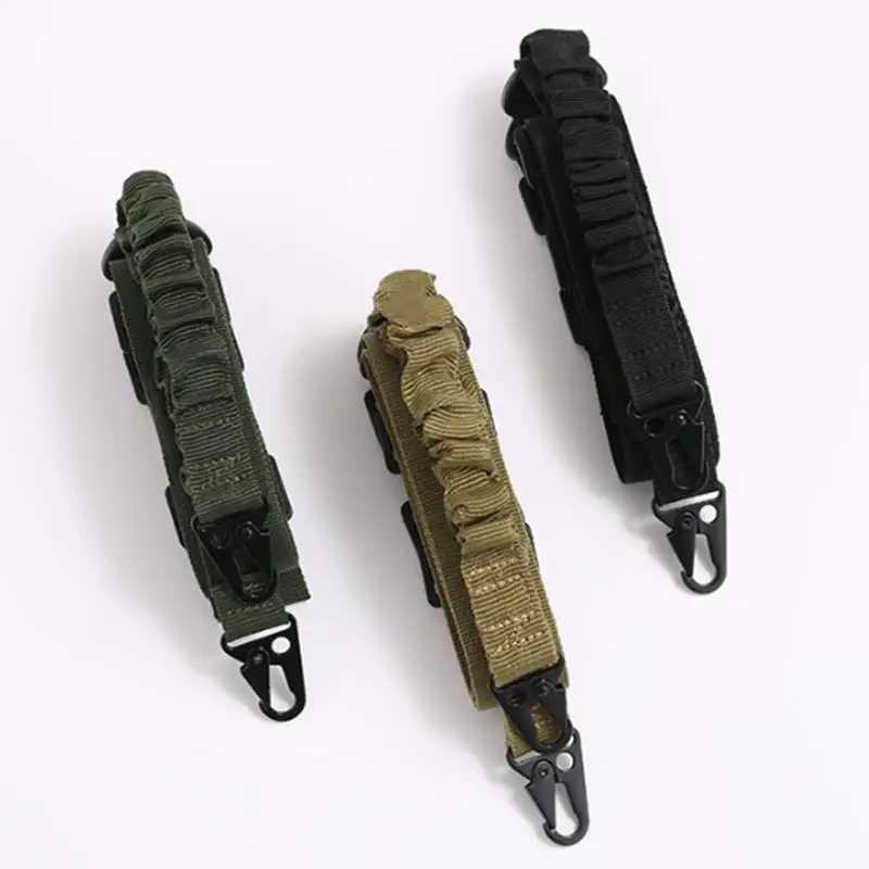 Two Points Rif Sling with ngth Adjuster Traditional Sling with QD Metal Hook for Outdoor AR AK Gun Sling Shoulder Straps W250227