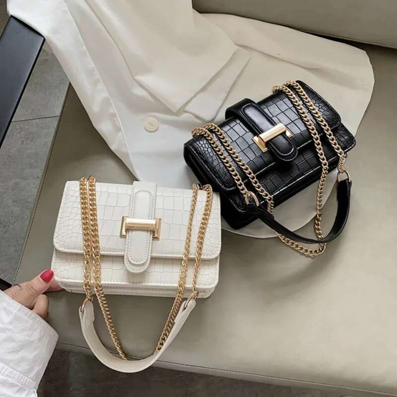 New Fashion Stone Leather Chain Women Crossbody Bags new style3 Vintage Ladies Shoulder Messenger Bag Female Purses
