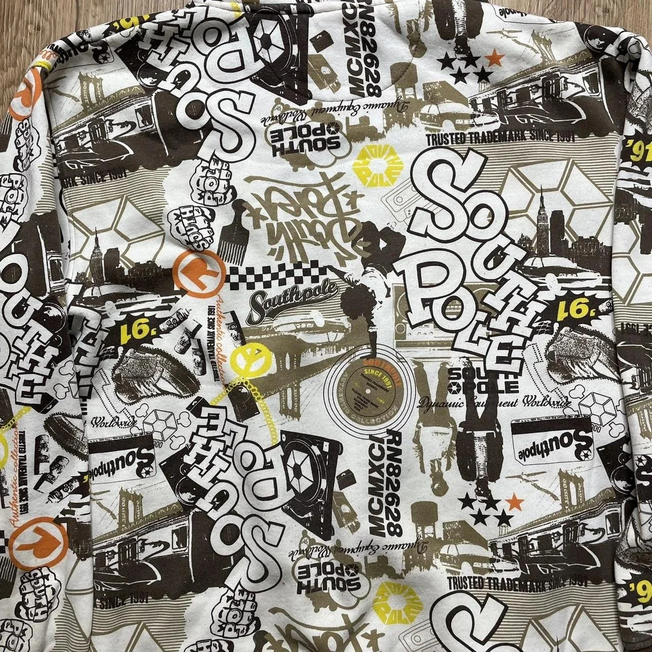 American trend Y2K Retro Coat Street Letters Graffiti Casual Zipper Cardigan Hip Hop Fashion Oversized Sports 250226