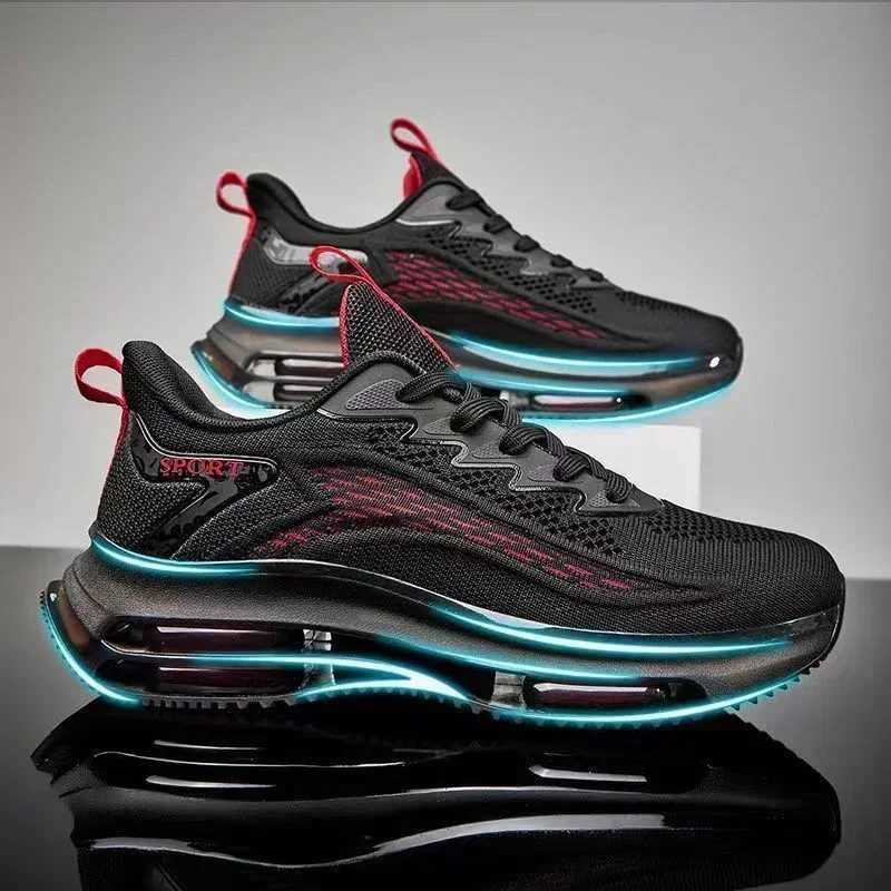 Black Green Men Sneakers Running Boots NEW top Outdoor Jogging Sports Shoes Mesh Breathable Cushioning Basket Footwear M Big Size 45 Z250224