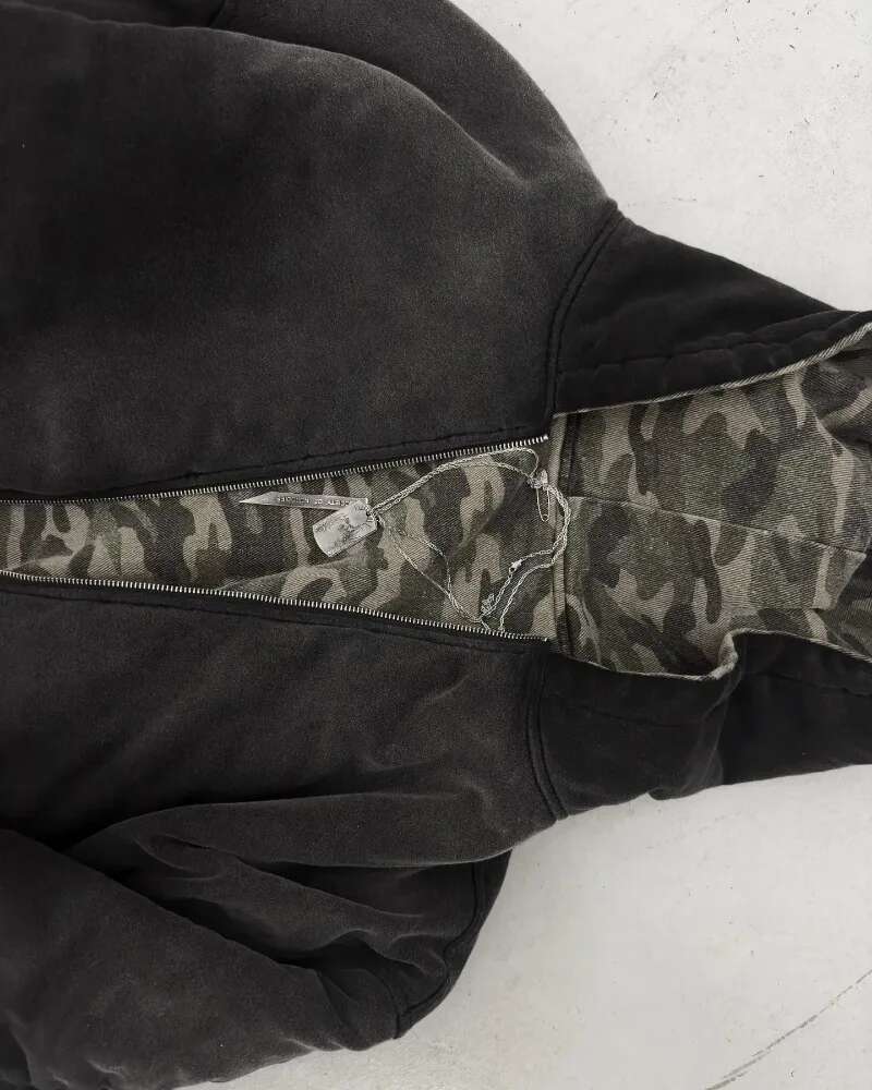 Y2K Retro Camouflage Reversible Jackets Warm Jacket for Women and Men Coats Clothes Haruku Hip-Hop Casual Street Wear