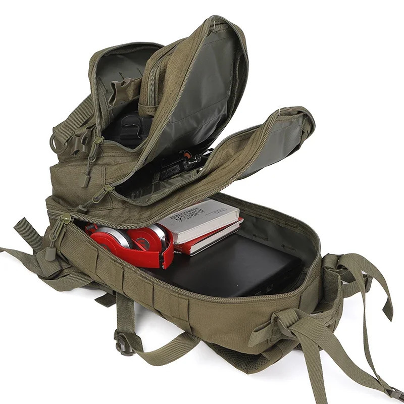 Ship from US 30L Men Military Climbing Bag Outdoor Army Tactical Backpack Hiking Travel Sports Rucksack Waterproof Camping Hunting 250227FBB
