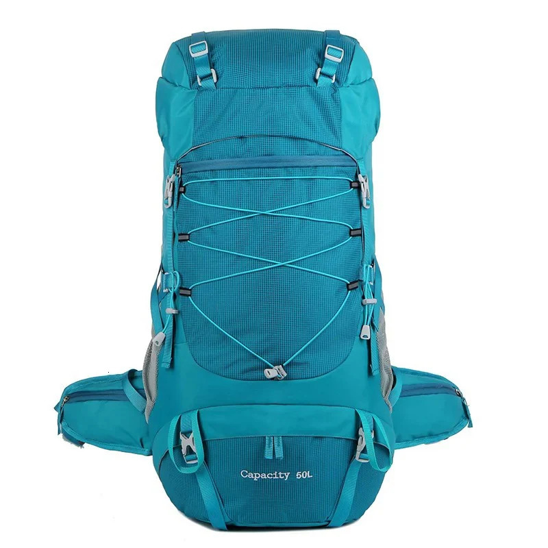 Ship from US 50L Tactical Hiking Backpack Men Women Travel Bags For Camping Mountaineering Trekking Outdoor Military Sports Rucksack 250227FBB
