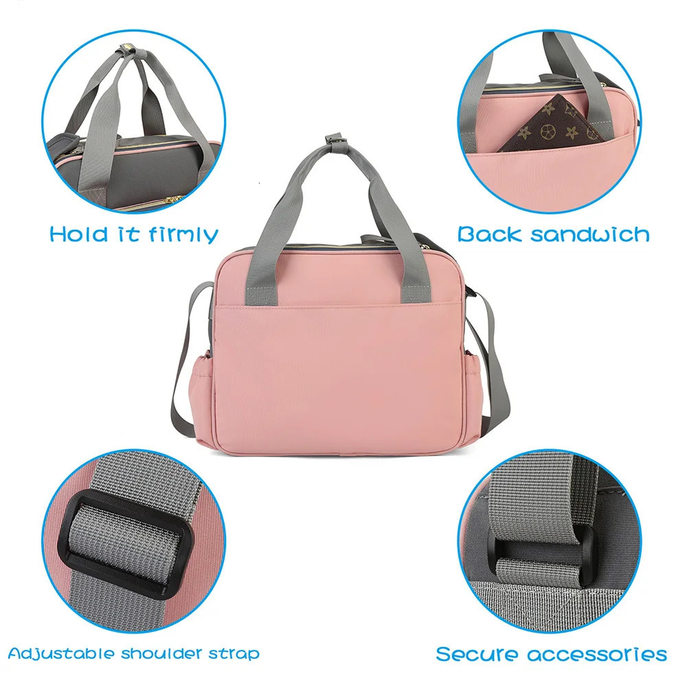 Style Waterproof Diaper Bag Large Capacity Messenger Travel Bag Multifunctional Maternity Mother Baby Stroller Nappy Bags 250227