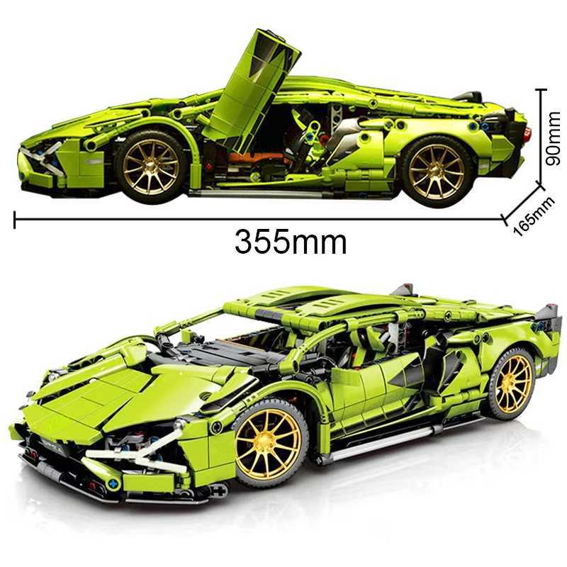 Bugatti Building Blocks Hypercar Racing Car Model Assemble Vehicle B Toys For Boys Children Gifts Y250227