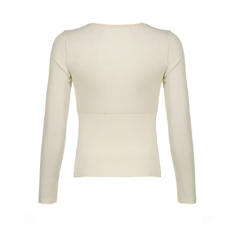 Y2K top womens clothing sweet Tshirt crop spring and autumn retro lace patch work long sleeved 250226