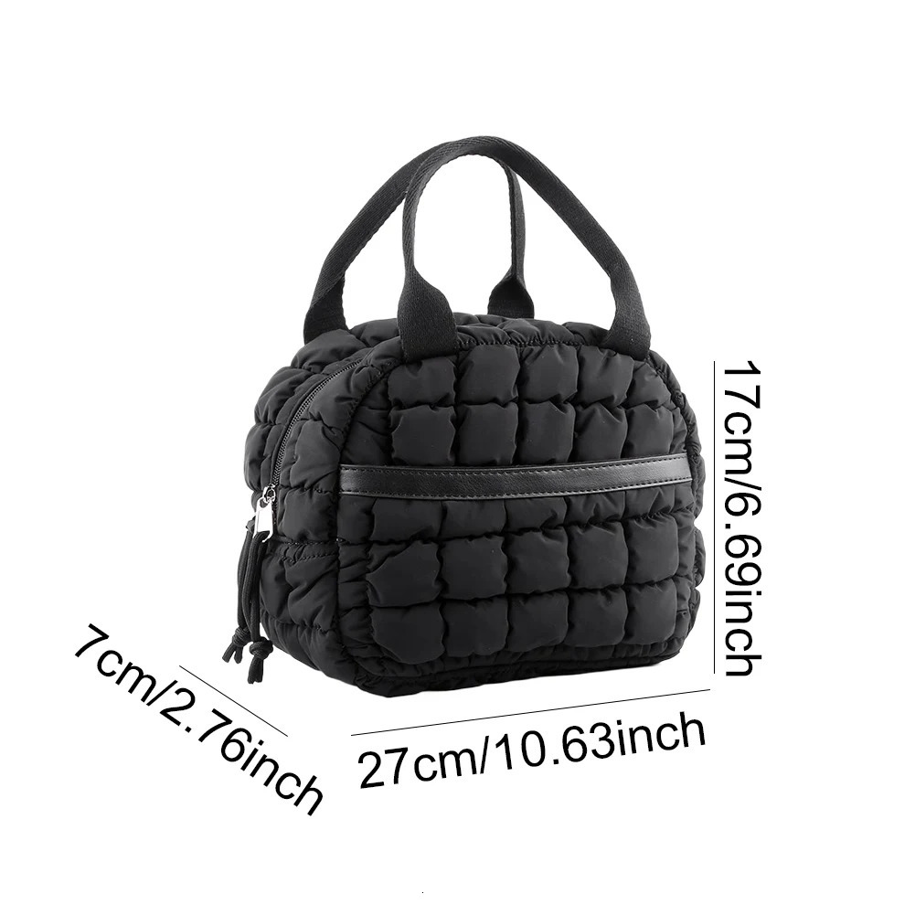 Ship from US Small Portable Thermal Lunch Bag Food Box Durable Waterproof Travel Picnic Lunchbox Cooler Ice Insulated Case Dinner 250227FBB