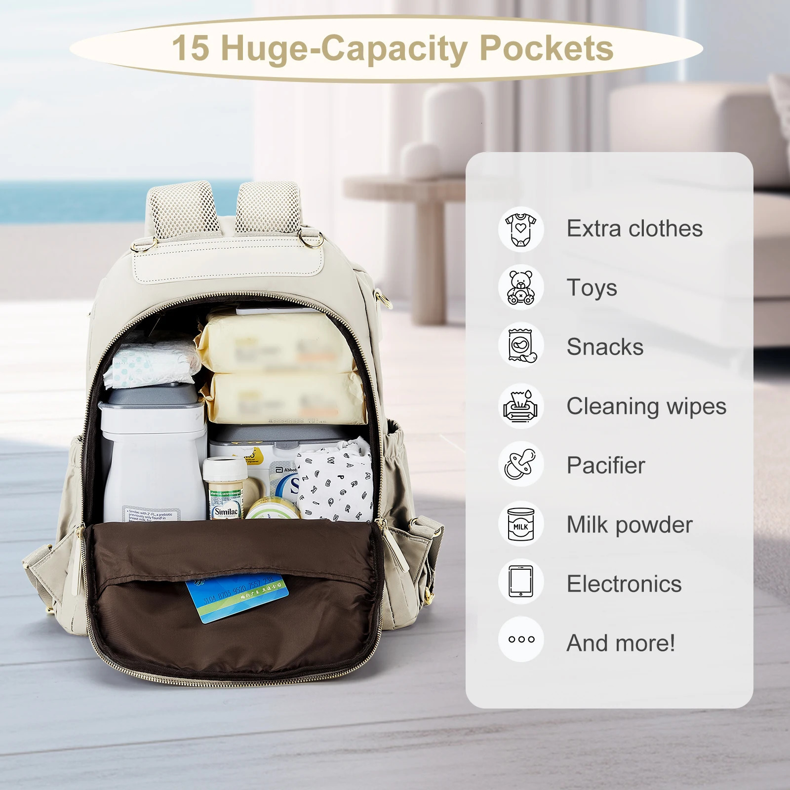 Baby Bag Nappy Bag Backpack Mummy Bag for Baby Waterproof Multifunction Large Travel Diaper Bag Backpack Maternity Handbag 250227