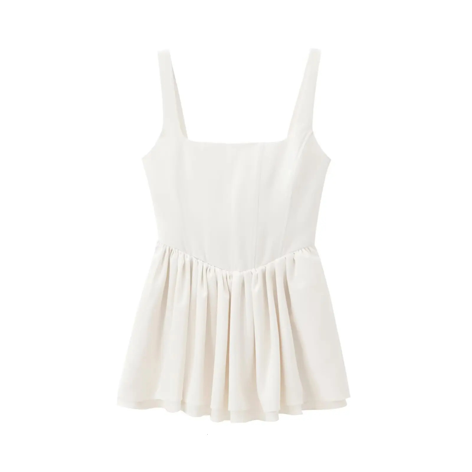 Fashion Solid Sling Mini Dress For Women Square Collar Sleeveless Backless Evening Party Short Dresses Female Club Chic 250226