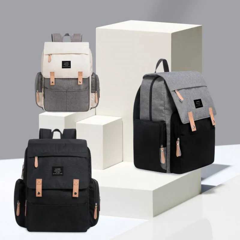 Diaper Bags Authentic LAND Mommy Diaper Bags Backpacks Mother Large Capacity Travel Nappy with anti-loss zipper Baby Nursing Bags NEW Y250227LGNW