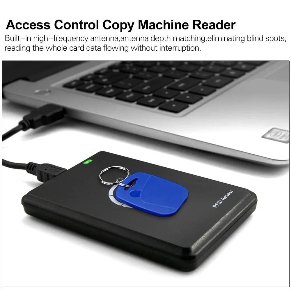 Premium RFID Reader Writer Duplicator NFC Copier Smart Card Programmer125KHz 13.56MHz Decoder T5577 UID Key Fobs Cards USB 250221
