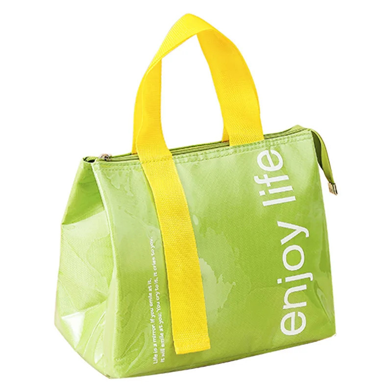 Ship from US Waterproof bento bag thickened insulation for office workers high aesthetic handbag lunch box cross 250227FBB