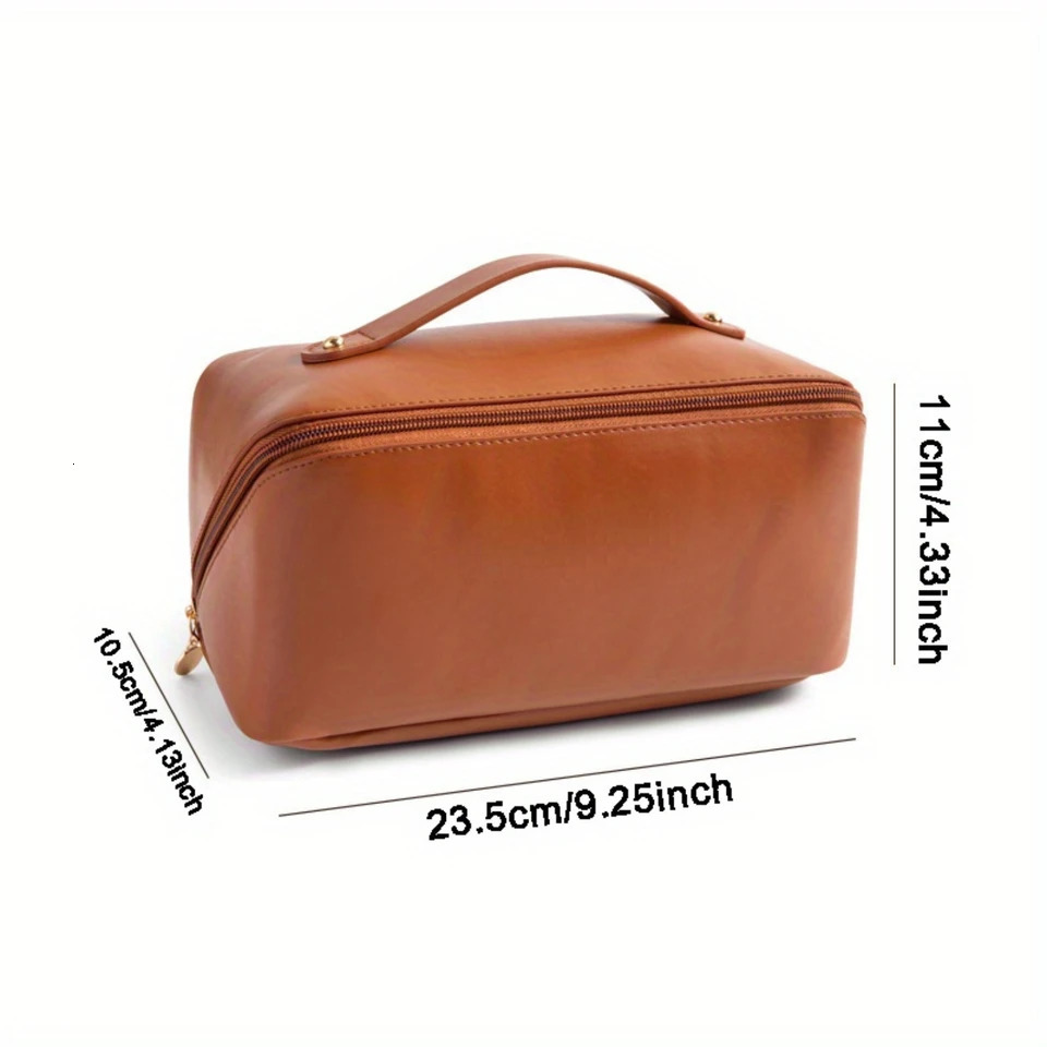 Ship from US 1 Pc Minimalist Makeup Zipper Handbag Lightweight Versatile Toiletry Wash Bag For Outdoor Trip 250227FBB