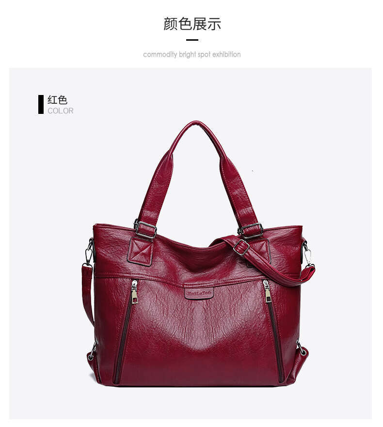2024 new single shoulder crossbody trend mother solid color bag casual women's handbag