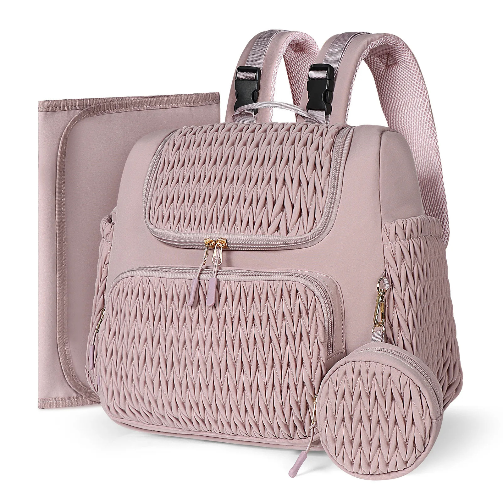 Multifunction Diaper Bag Large Capacity Baby Mummy Maternity Bag Travel Backpack Waterproof Nursing Handbag Nappy Bag 250227