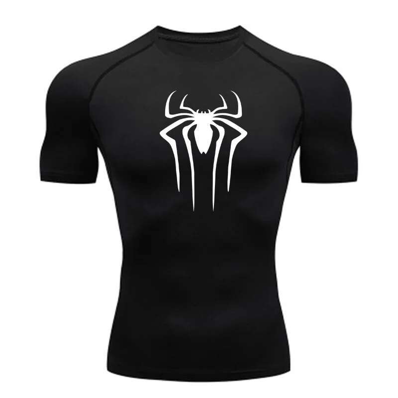2025 Summer New Tight Shirt Designer T-shirt Carnival Gym Super Hero Sports Running Rashgard Top T-shirt Men's Breathable Quick Drying Short Slee