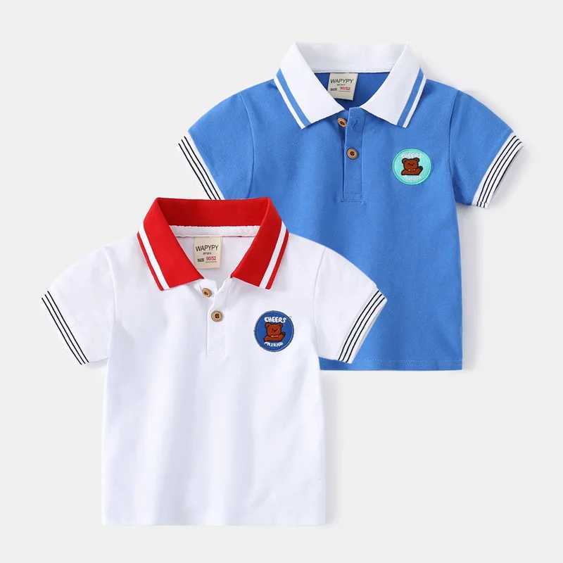Enfants Poloshirt Childrens Vêtements d'été Boys courts SleevetBabys Pearl Broider Jacket One Piece Dropshipingtt250227
