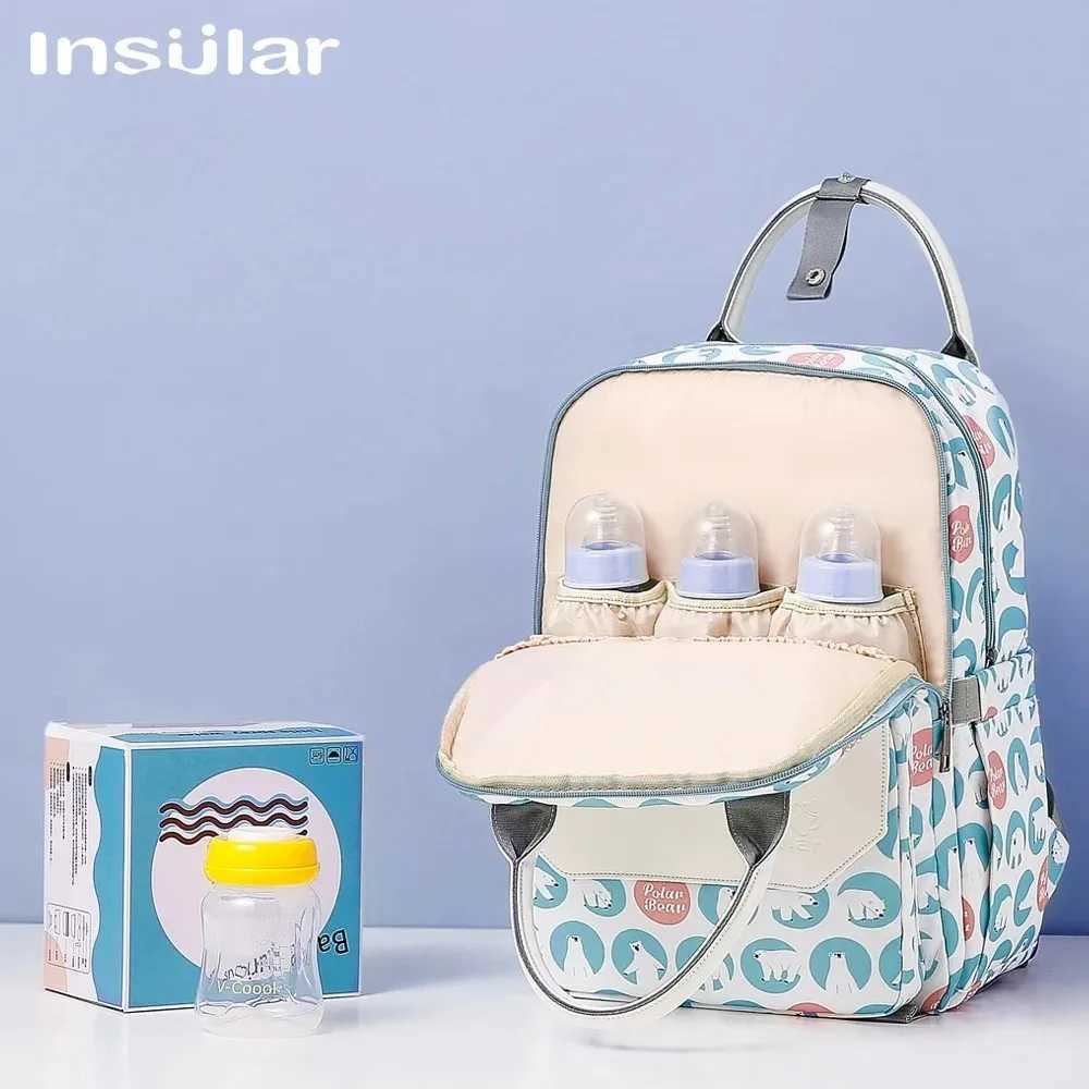Diaper Bags Diaper Bag Backpack Cart Baby Bag Nappy Bag Mommy Maternity Packs Maternity Supplies Y250227OKU9