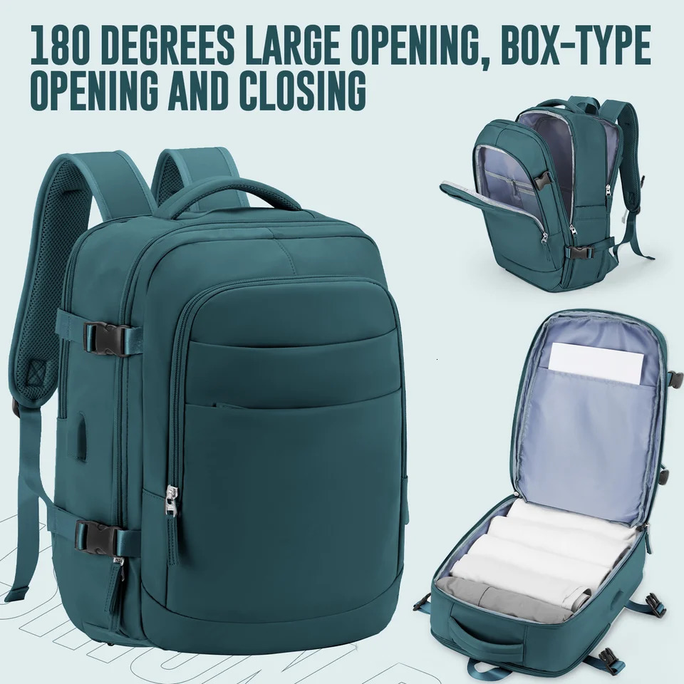Ship from US Large Travel Backpack Women Carry on Airline Approved Personal Item Bag Airplane Hiking ShortTrip Rucksack 250227FBB