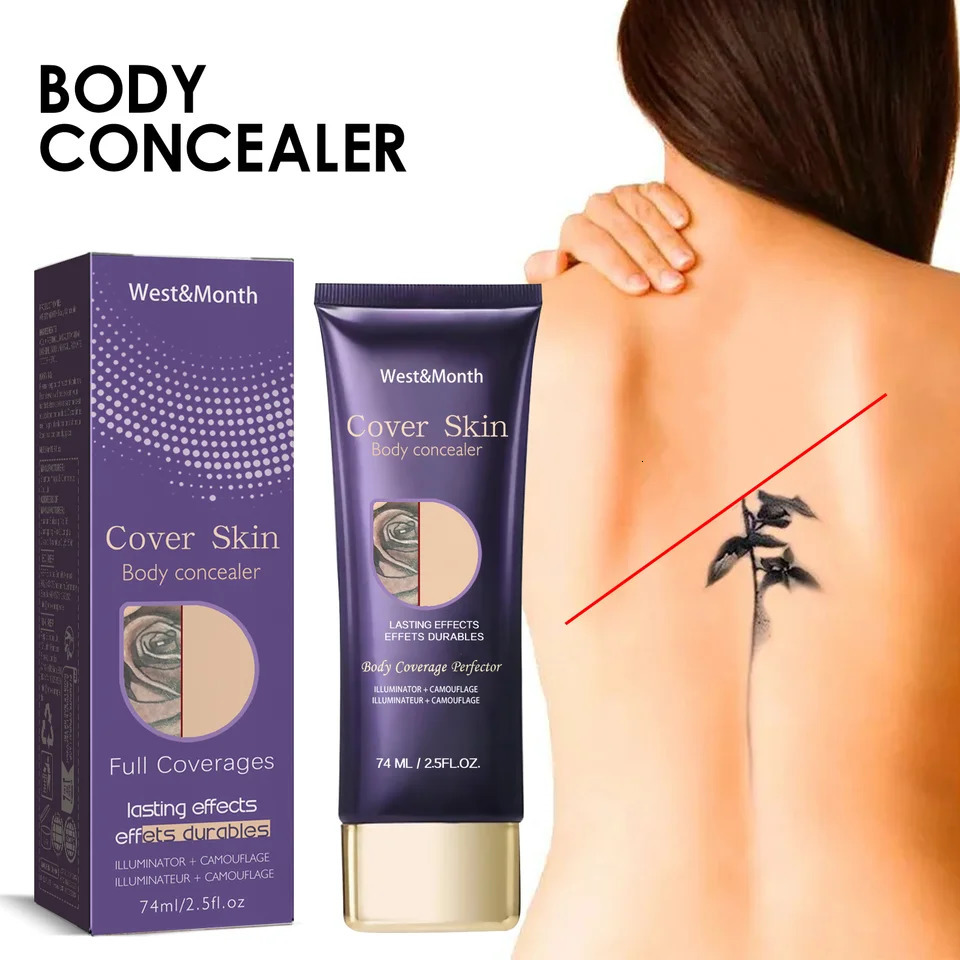 5pcs Natural Tattoo Concealer Full Coverage Tattoo Dark Circles Hide Blemishes Scars Waterproof Lasting Makeup Products 250222
