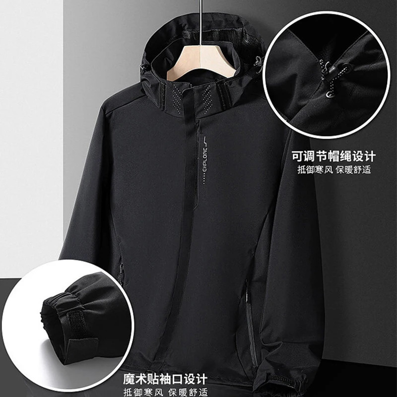 Camping Jacket Coats Men Water Windproof Windbreaker Jacket Male Hiking Clothing Jacket Man Tops Fishing Wearing 250225