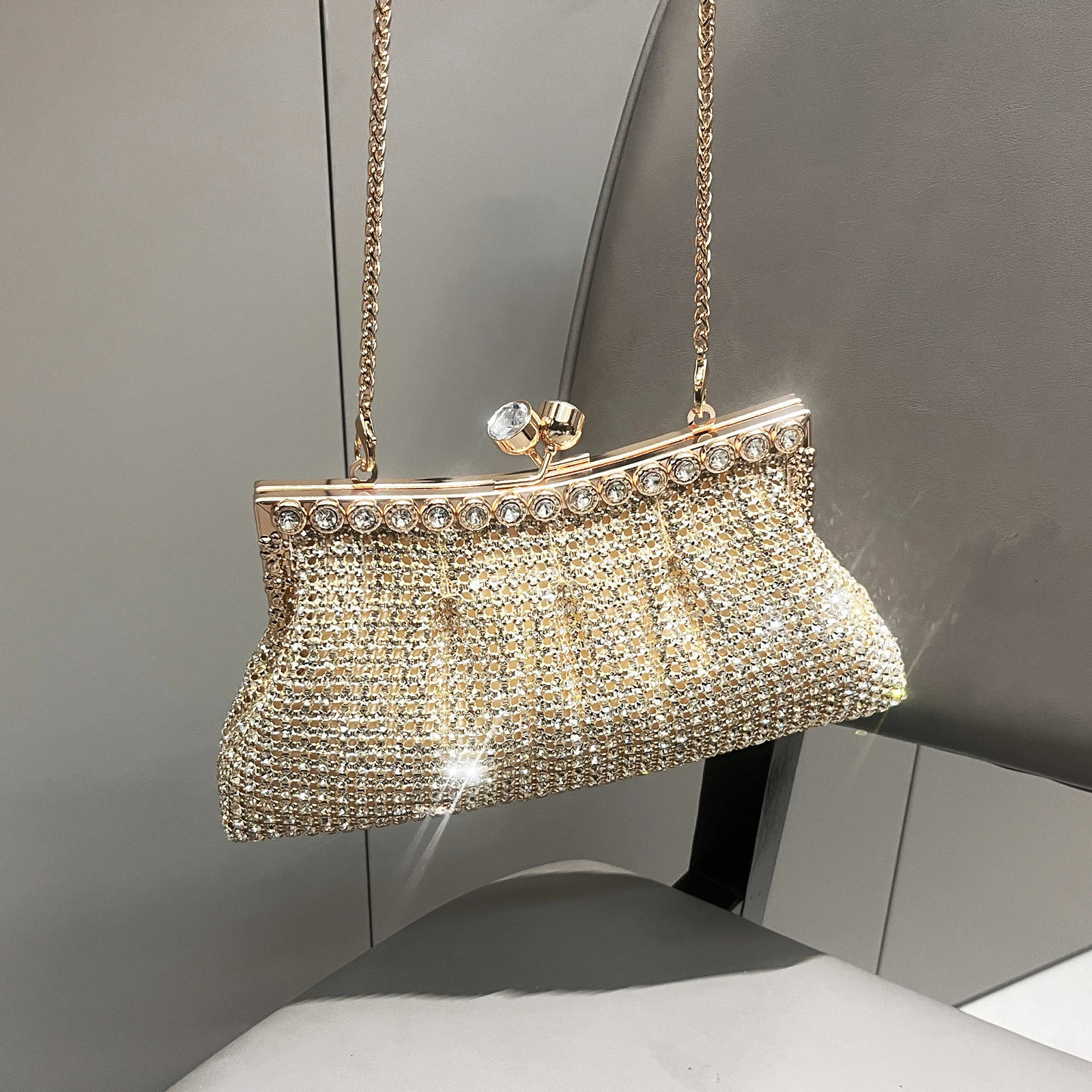 Handle Rhine Stone Evening Clutch Bag Wallet and Handbag y ner Sparkling Crystal Shoulder 250326