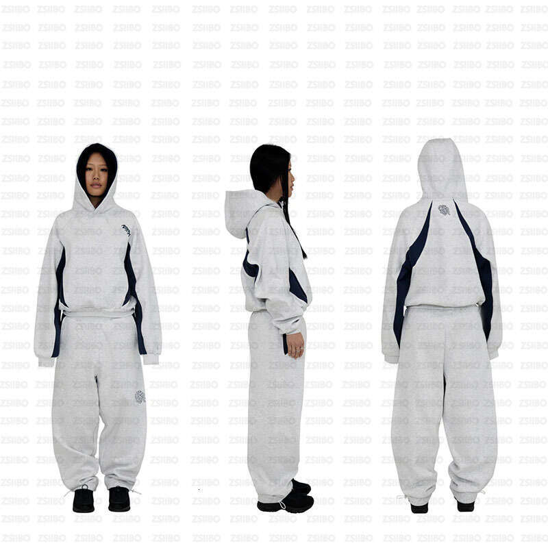 New trendy men's and women's high street casual sports letter print ins style warm hooded sweatshirt