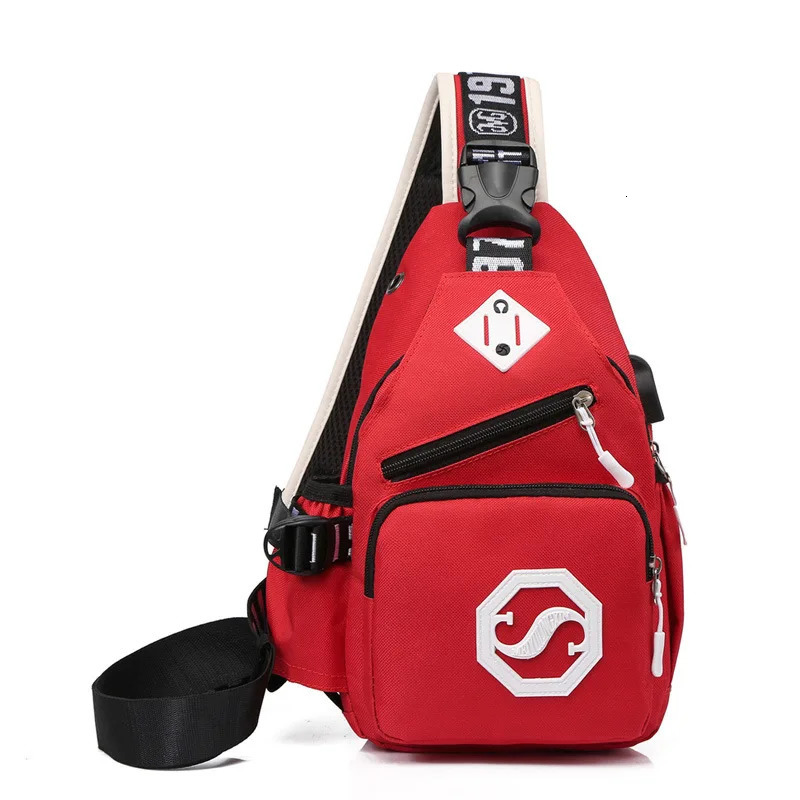 Ship from US Mens Chest Bag Multifunctional Outdoor Sports Fashion Large Capacity commuting Crossbody For Travel 250227FBB